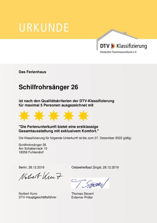 Ferienhaus Schilfrohrsaenger 26 Fuhlendorf  Εξωτερικό φωτογραφία
